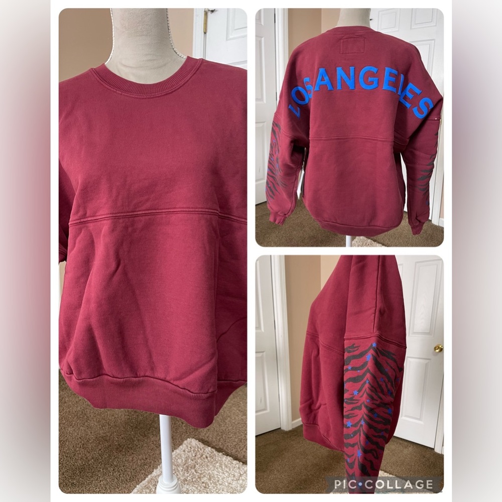 New Spirit Jersey Los Angeles heavyweight sweatshirt size large MSRP $119